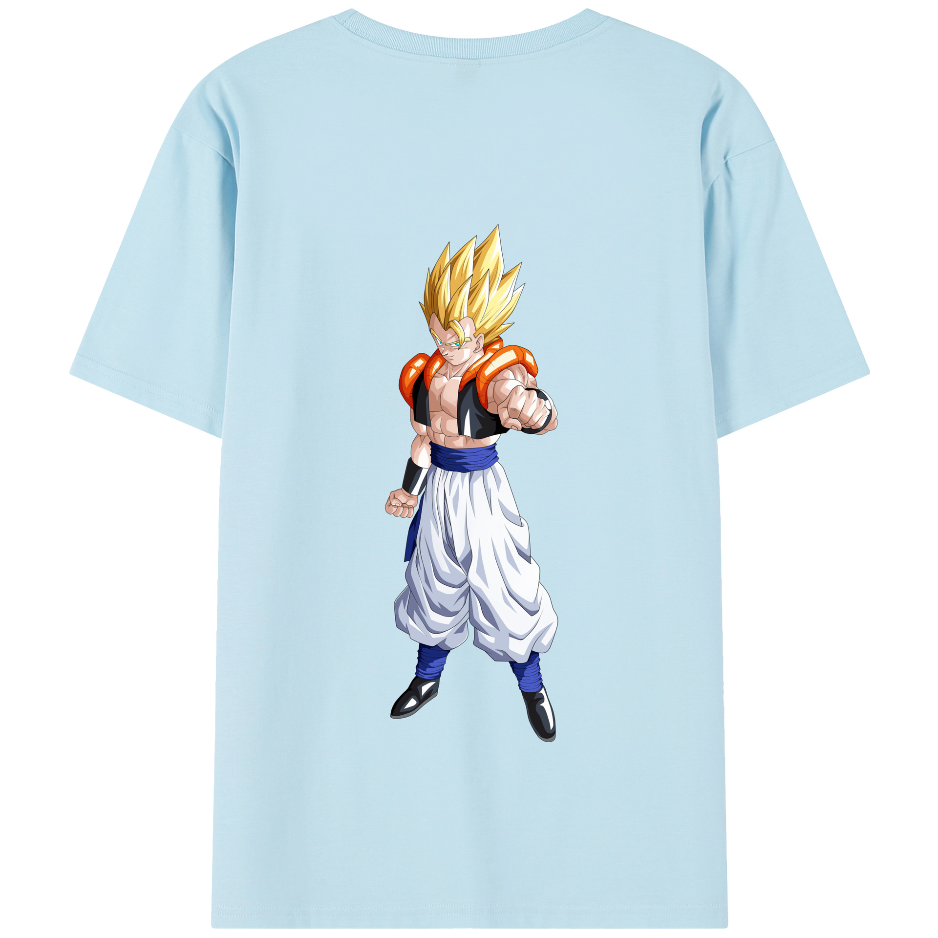 （画像用） ドラゴンボール ベジータ四世（Bejīta Yonsei）DRAGON BALL Vegeta IV 綿100％半袖Tシャツ（背面プリント）